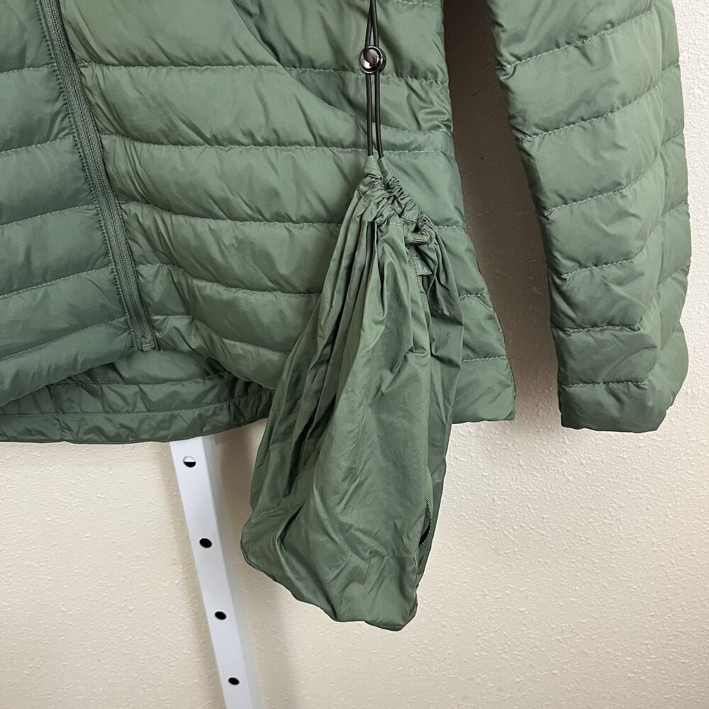 Lululemon Pack It Down 700 Fill Jacket Womens 8 Green Hooded Puffer Packable - Picture 4 of 8